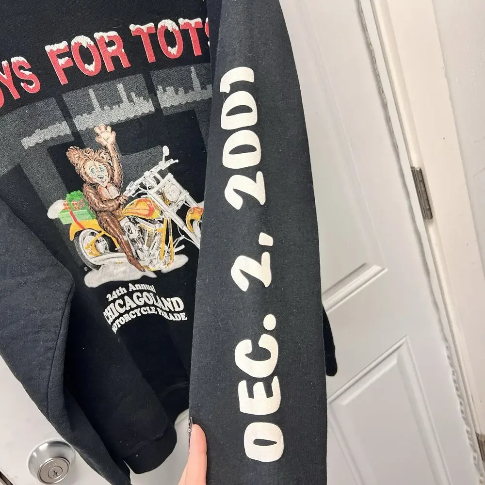 Toys For Tots Hoodie December 2nd 2001 Size L - INDIE Casual Outerwear NOC3836